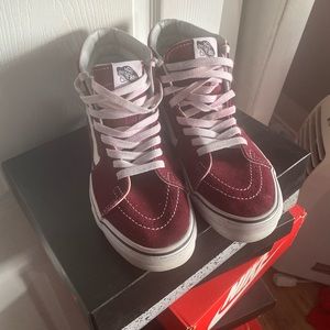 Burgundy Vans